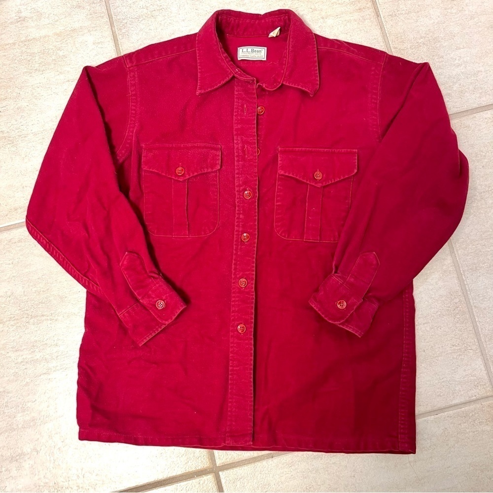 Vintage L.L. Bean Maroon Chamois Shirt